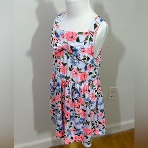 Little Lass sz 5 summer dress floral knit fit and flair